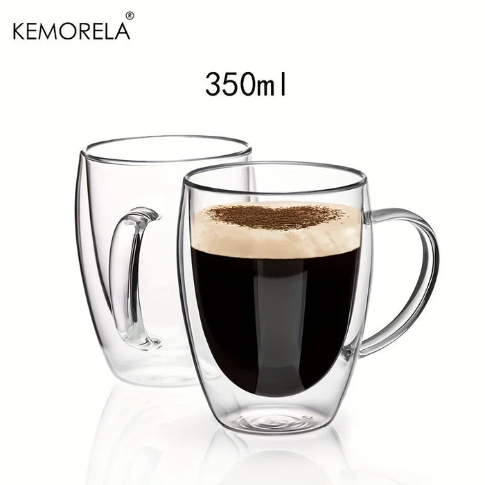 Dubbelwandige Koffie- & Theeglazen (350ml) – Geniet langer van elk warm moment