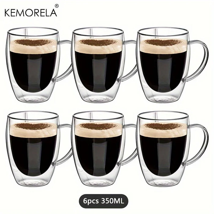Dubbelwandige Koffie- & Theeglazen (350ml) – Geniet langer van elk warm moment