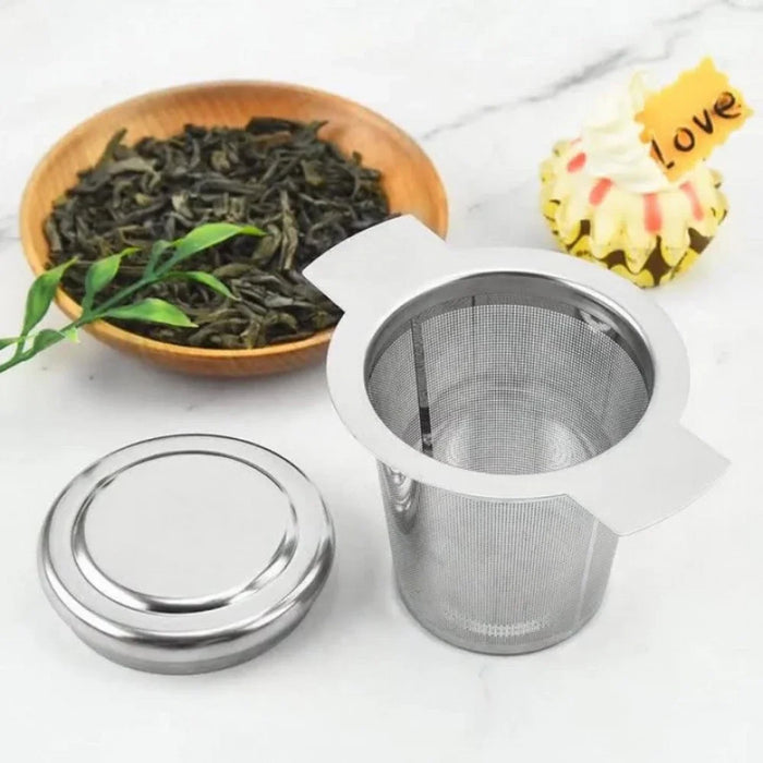 r met fijn gaas - Hangt aan theepot, mok, kopje - Voor het zetten van losse thee en koffie