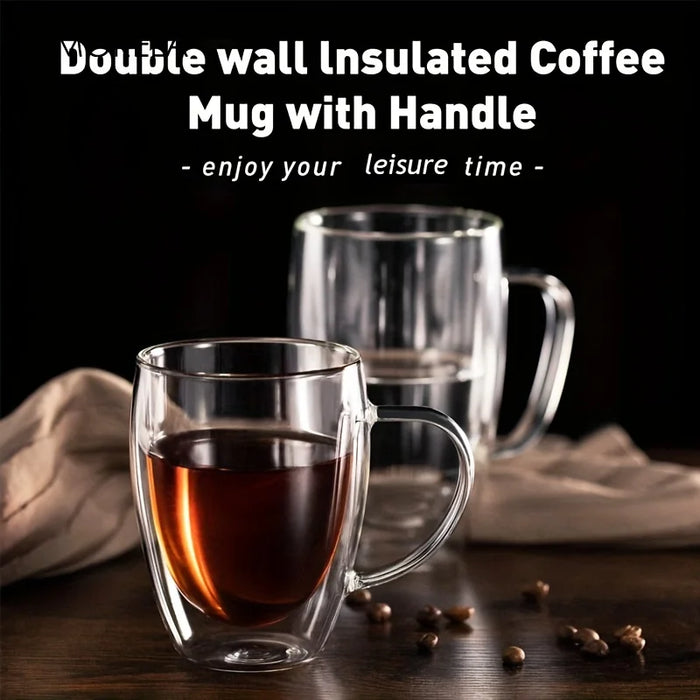 Dubbelwandige Koffie- & Theeglazen (350ml) – Geniet langer van elk warm moment